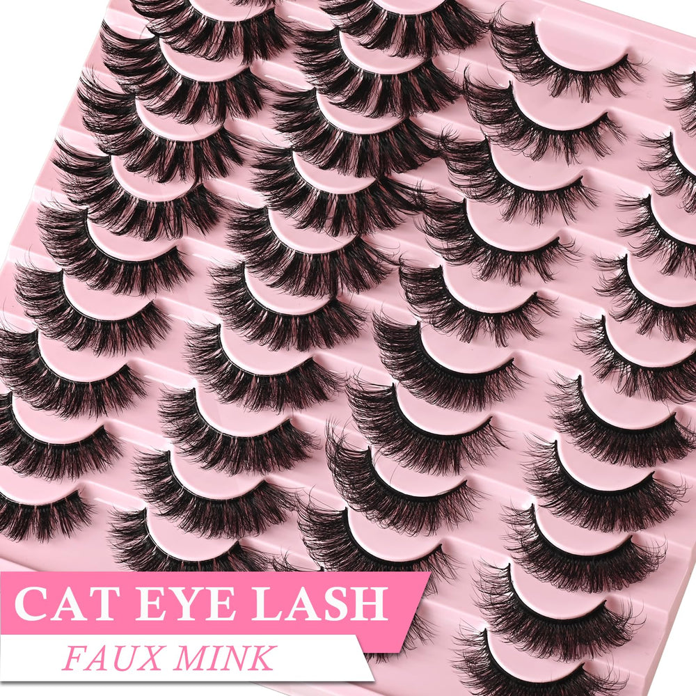 APCYUST Lashes soft faux mink material feels luxe and is reusable.