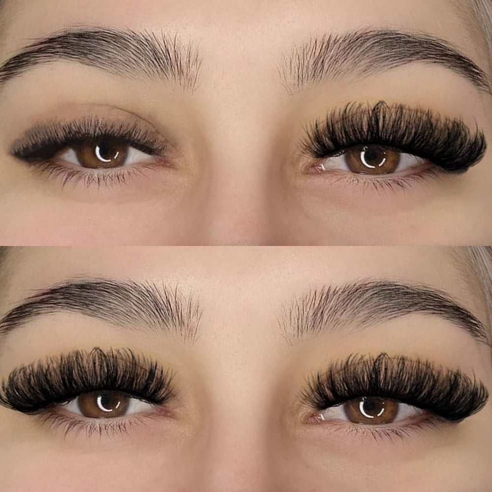 APCYUST Lashes wispy featherlight close-up highlights fluffy texture for all-day comfort