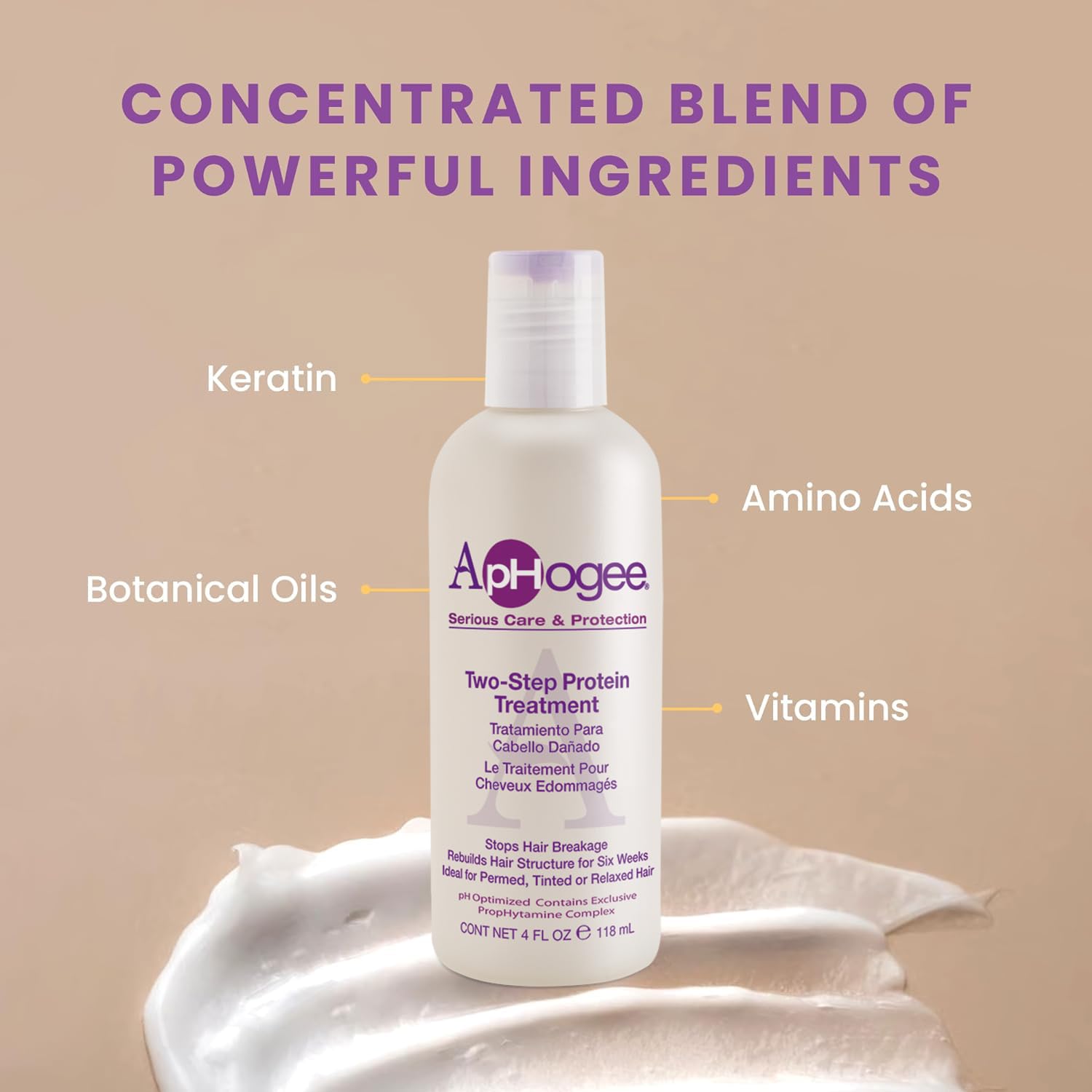 Aphogee chemical-processed hair care; strengthens and rebuilds.