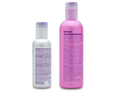 Aphogee hair-care bottle dispensing; easy application during routine.