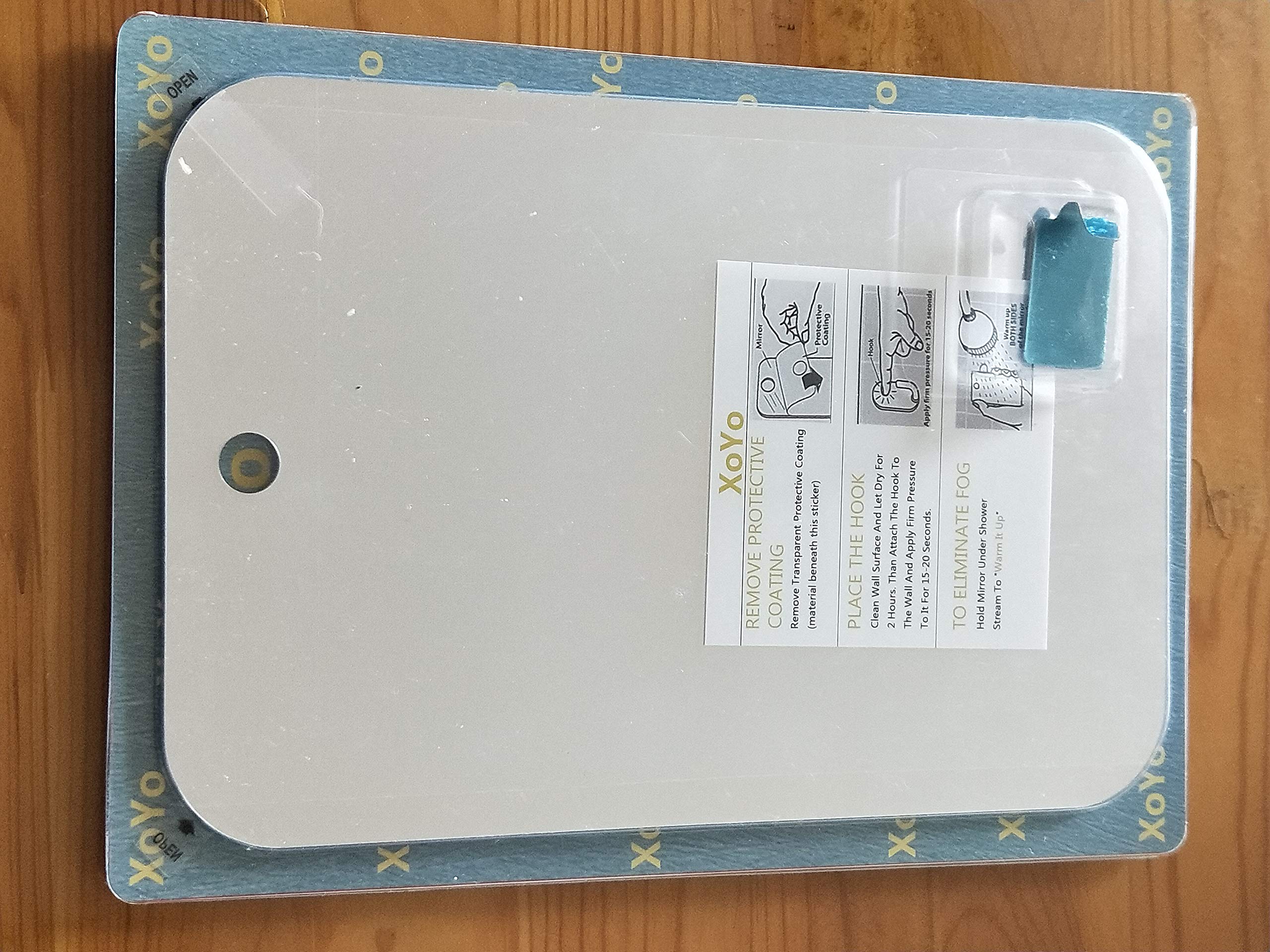 APHUIME packaging shows included hook and shave mirror for a complete setup