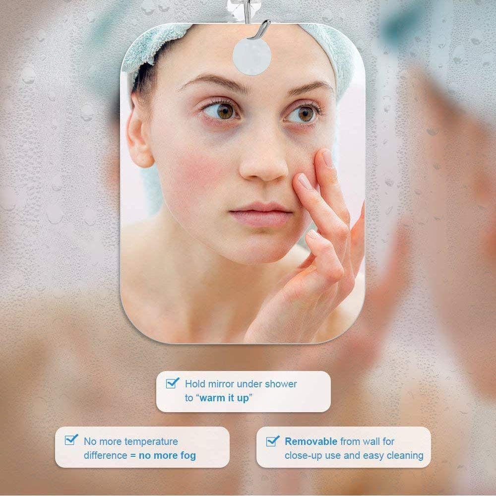 APHUIME scratch-resistant back preserves clarity and longevity in daily bathroom use