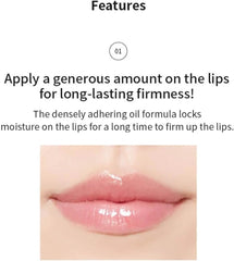 A'PIEU Honey & Milk Lip Oil texture closeup reveals silky, non-sticky finish