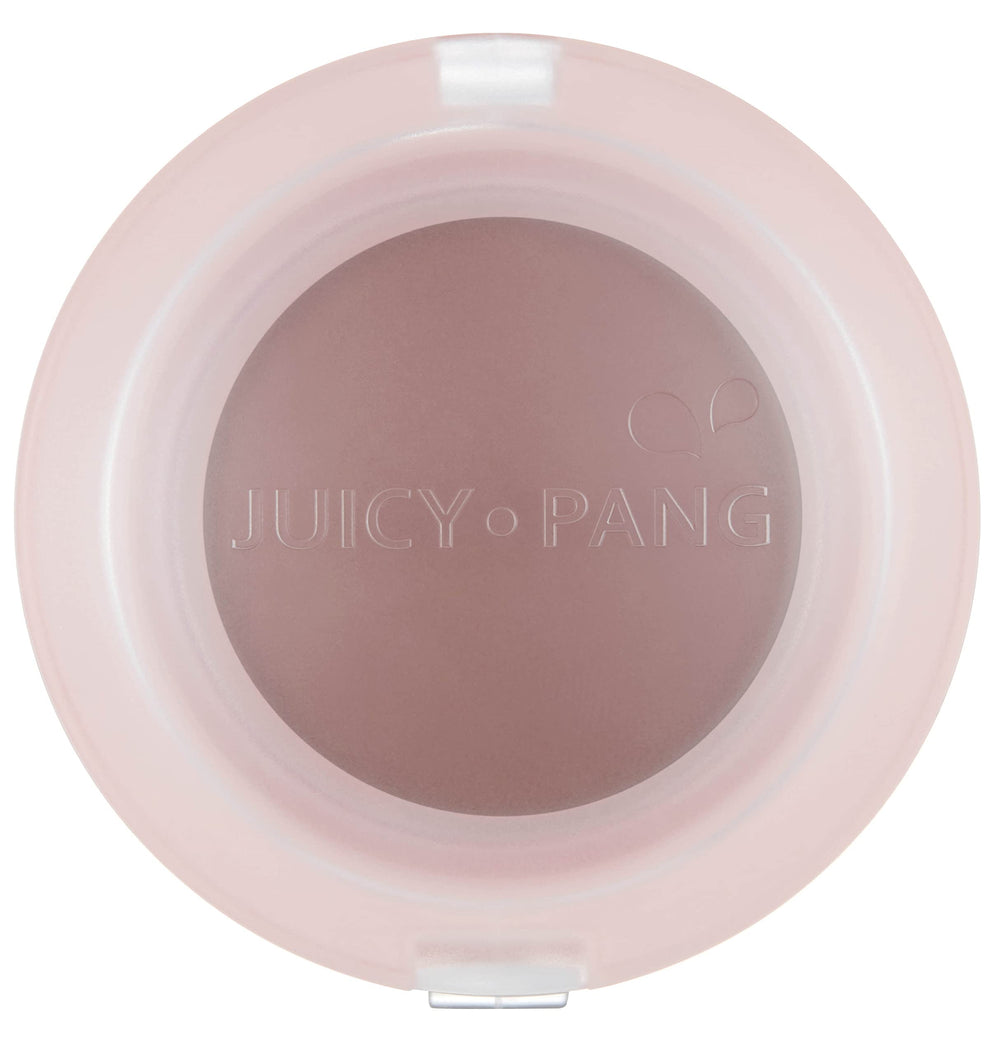 A'PIEU Juicy-Pang Jelly Blusher BE02 packaging closeup showing portable design for on-the-go glow.