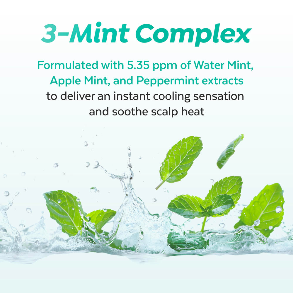 A'PIEU Mint Hair Vinegar foam and minty scent suggesting refreshing use.