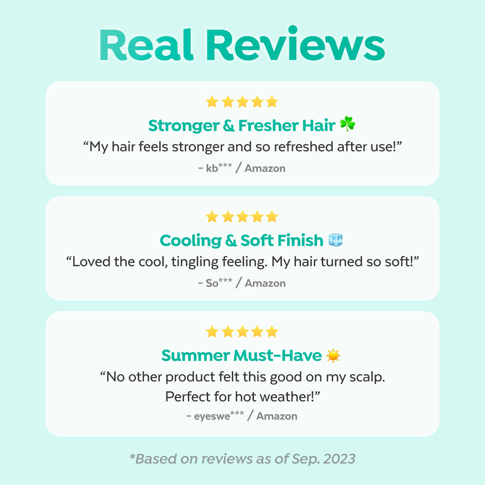 A'PIEU Mint Hair Vinegar pour into hand showing easy post-shampoo rinse step.