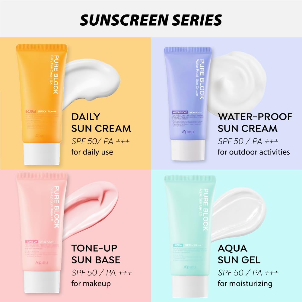 Reef-safe indicator on A'PIEU Pure Block Tone Up Sunscreen Base image