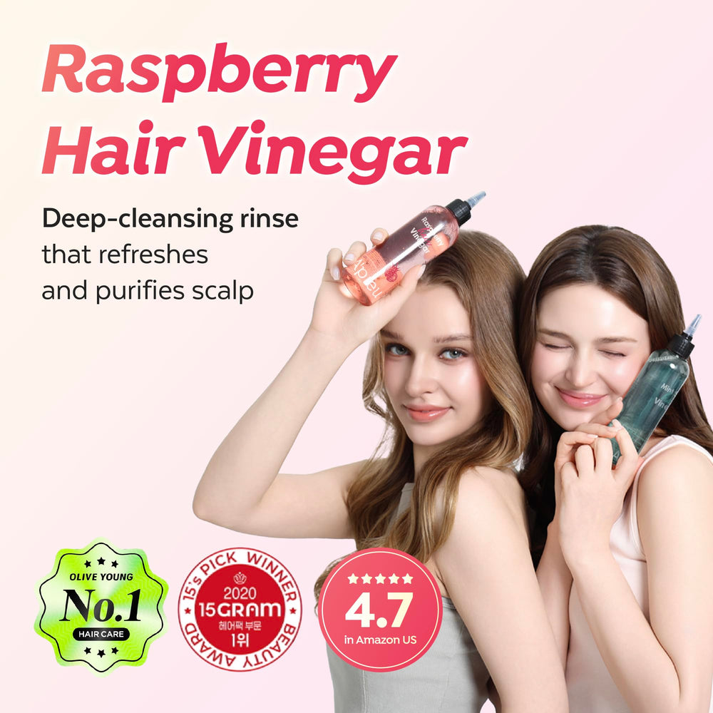 A'PIEU Raspberry Hair Vinegar refill pack supports eco-friendly routines and less waste.