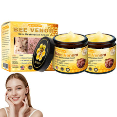 APKAPK Bee Venom Cream tub closeup showing firming, smoothing texture.