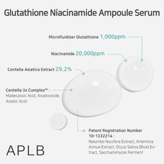 APLB LIPO GLUTA NIAC CEN Hyaluronic acid moisture shot highlights deep hydration