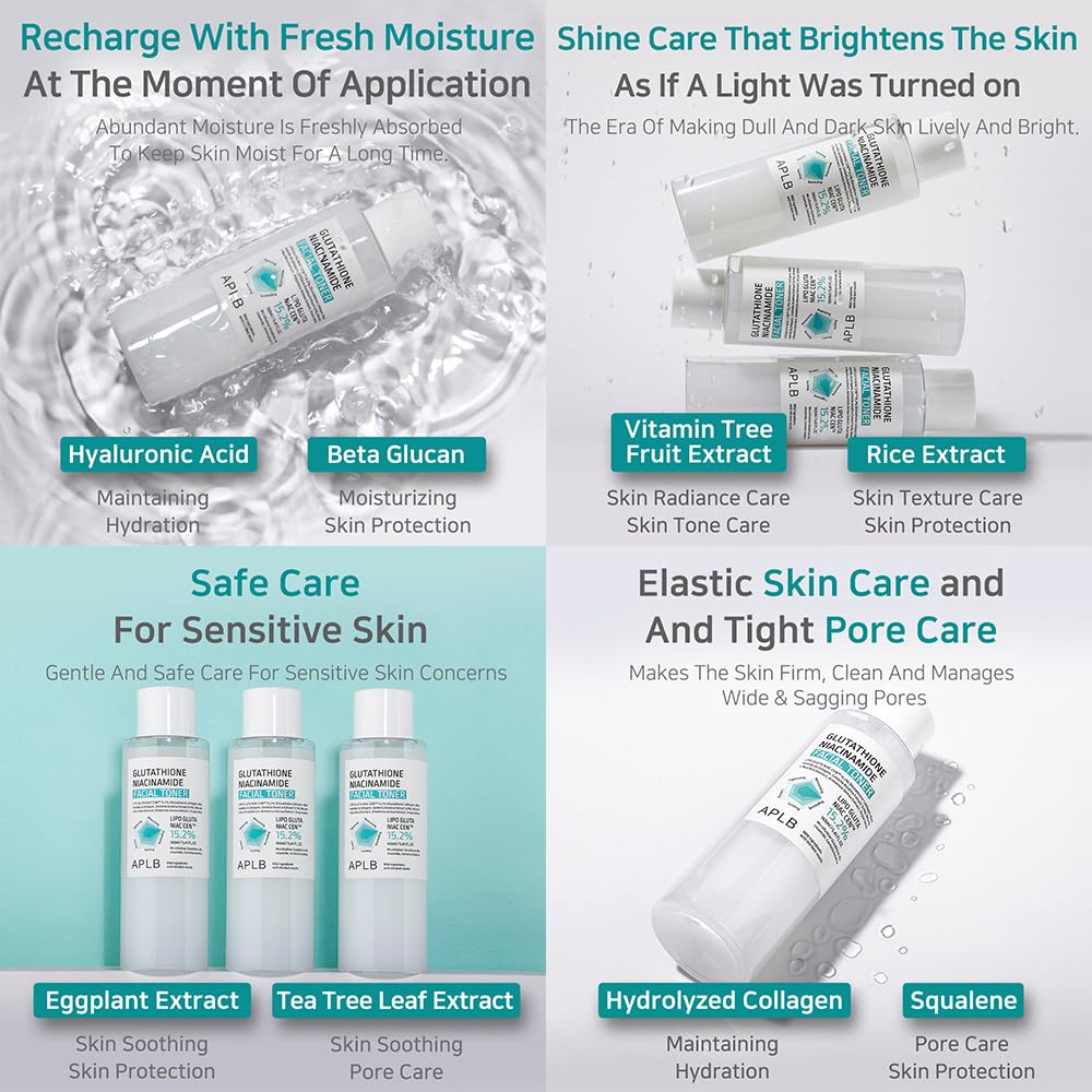 APLB Morning and evening skincare routine featuring the toner