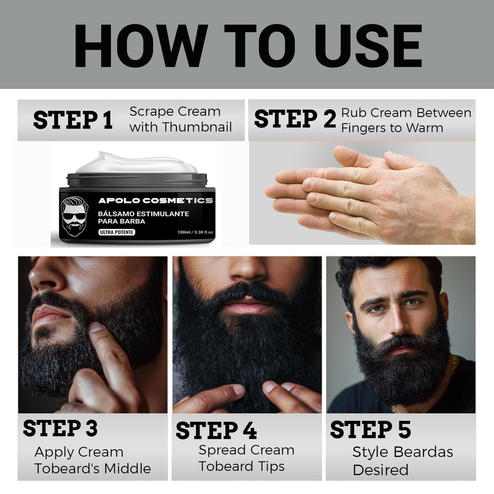 Apolo Cosmetics Para Barba daily grooming ritual keeps beard soft and controlled