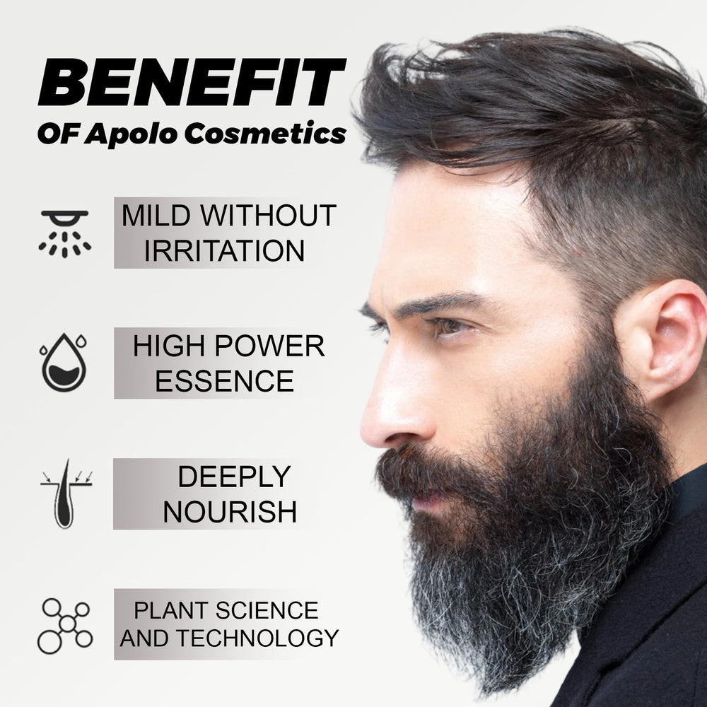 apolo cosmetics unscented beard butter texture demonstrates lightweight, non-irritating daily care