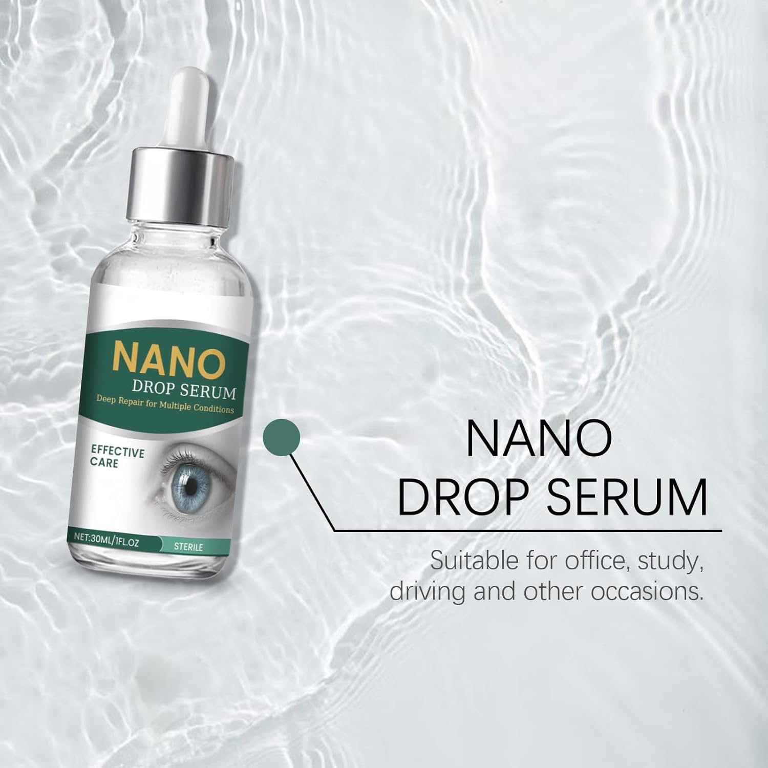 APOLO Optifusion Drops dropper in use demonstrates easy application and comfort