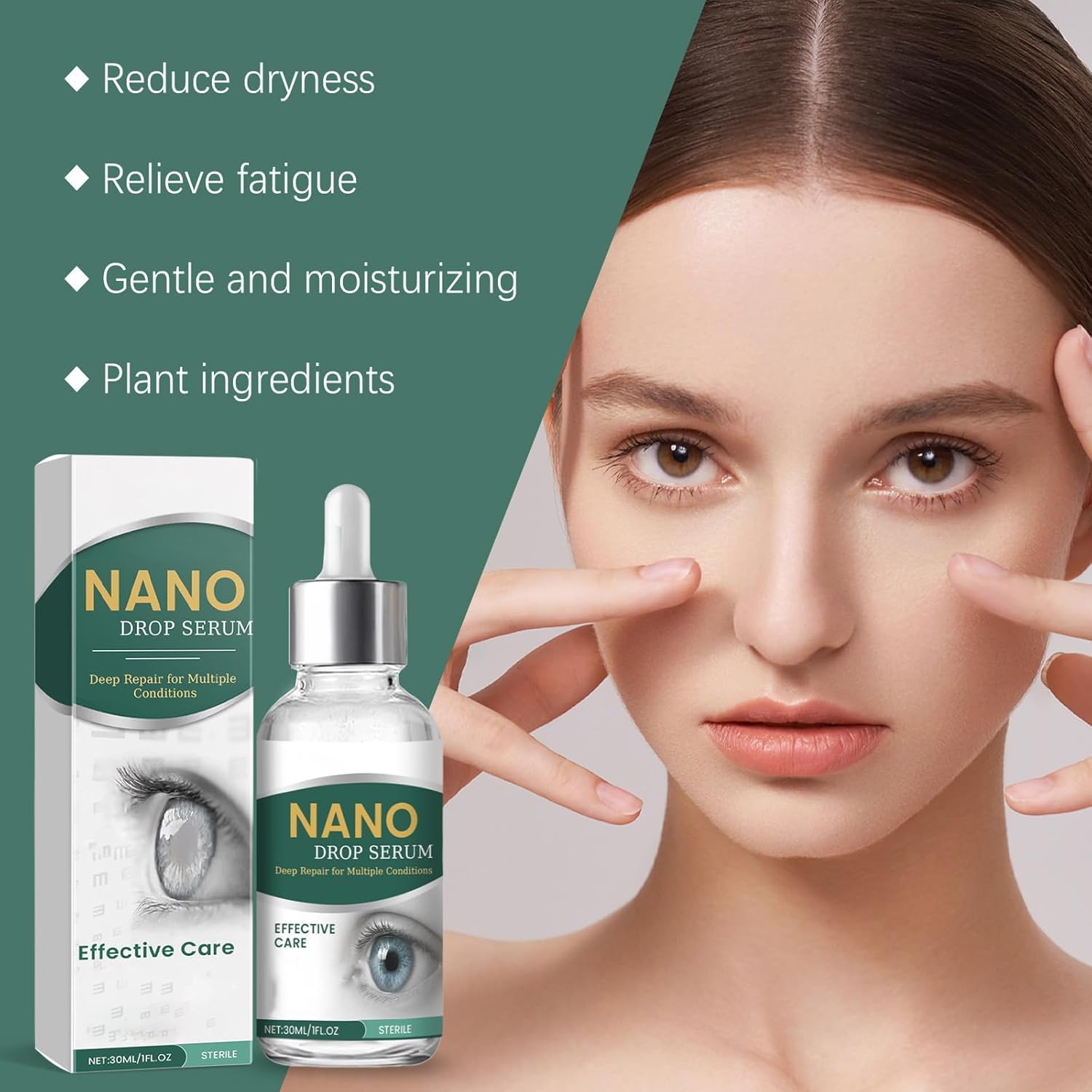 APOLO Optifusion Drops nano-emulsion closeup emphasizes deep absorption