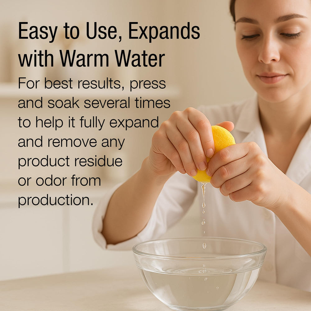 Appearus esthetician-approved sponges provide single-use hygiene for clean skincare sessions.