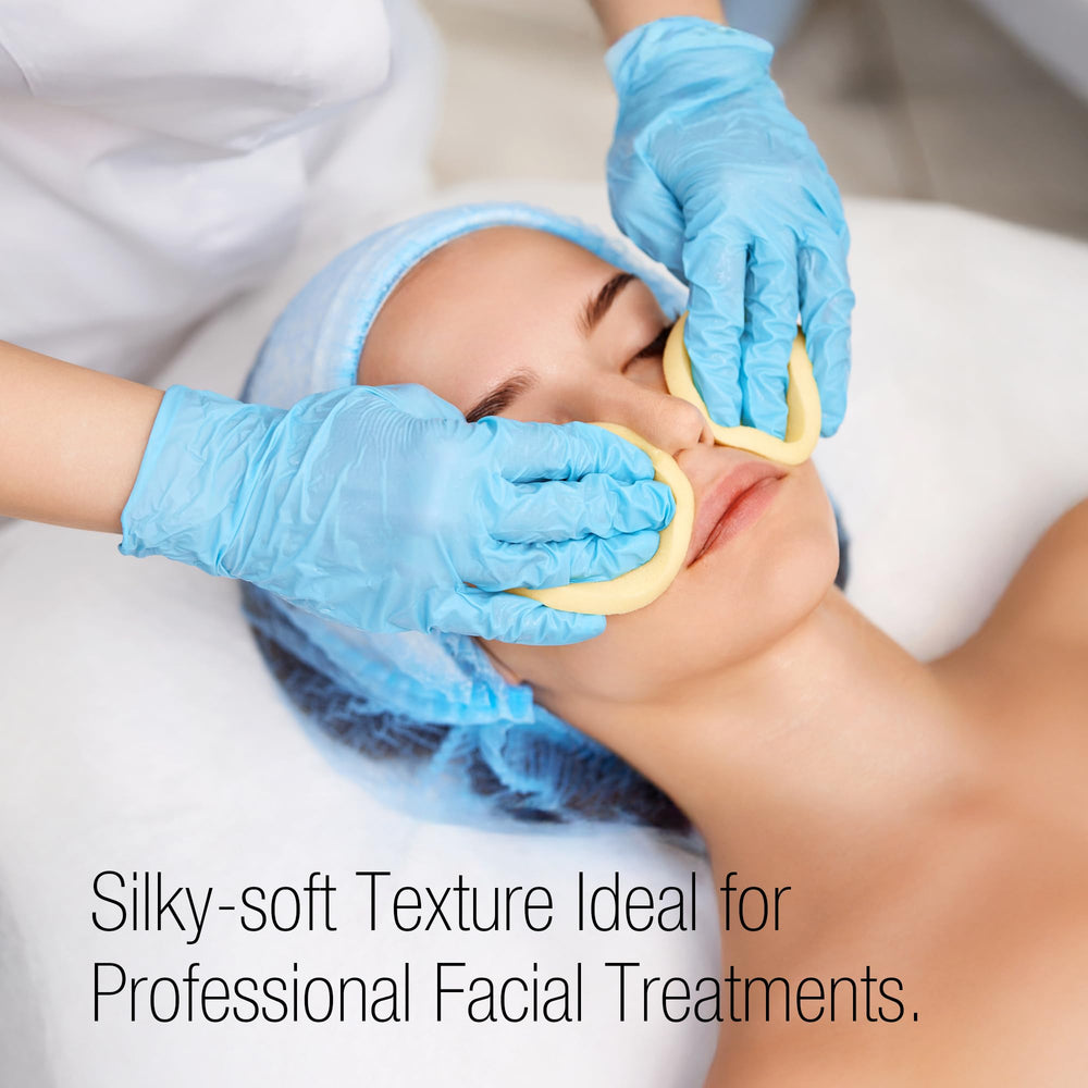 Appearus soft texture sponges absorb up to 12x their weight for gentle cleansing.