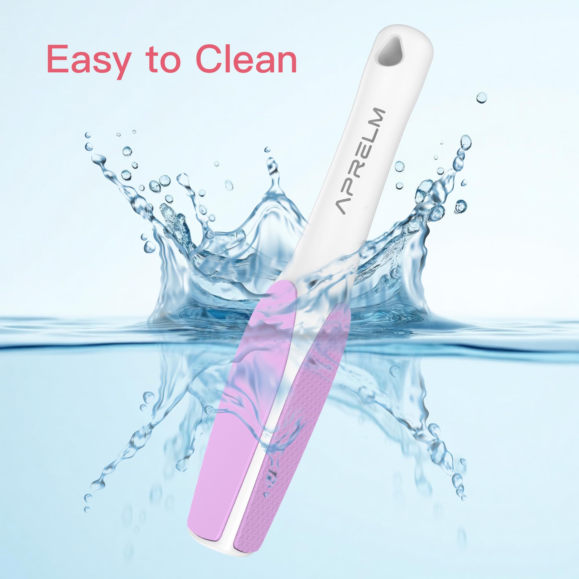 APRELM fine-side glass foot file for gentle polishing.
