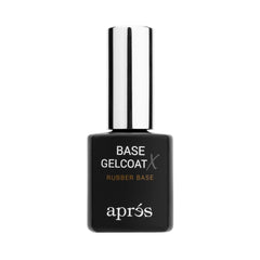 APRÉS Base Gelcoat X bottle highlights rubberized base for stronger grip and fewer lifts