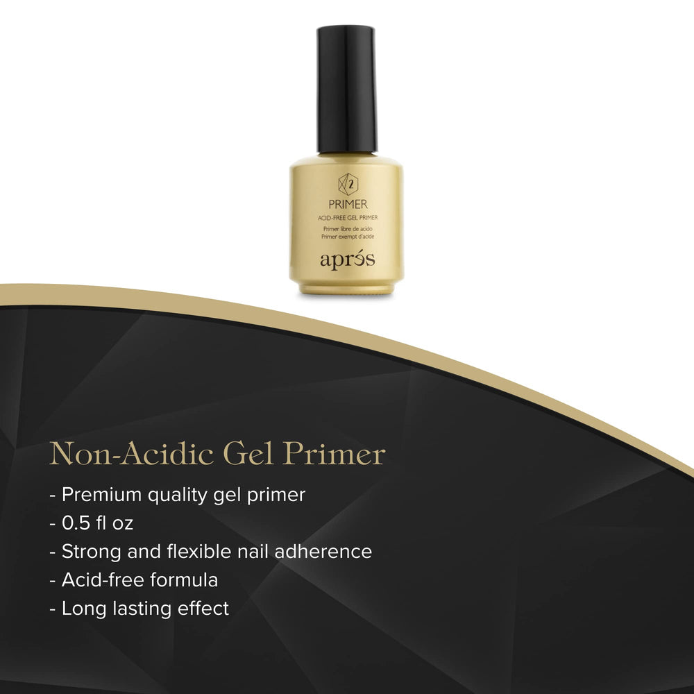 APRÉS Gel-X acid-free primer creates tacky surface for longer-lasting extensions.