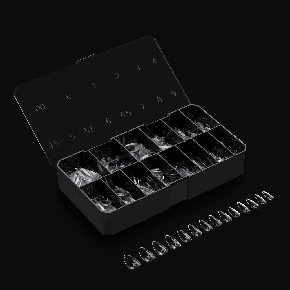 APRÉS Gel-X Almond tips 280-count box for professionals.