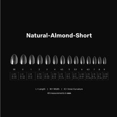 APRÉS Gel-X Almond thin-base design reduces filing during prep