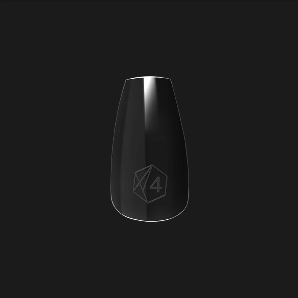 APRÉS Gel-X tip range 00–9 shows 11 sizes for precise fit