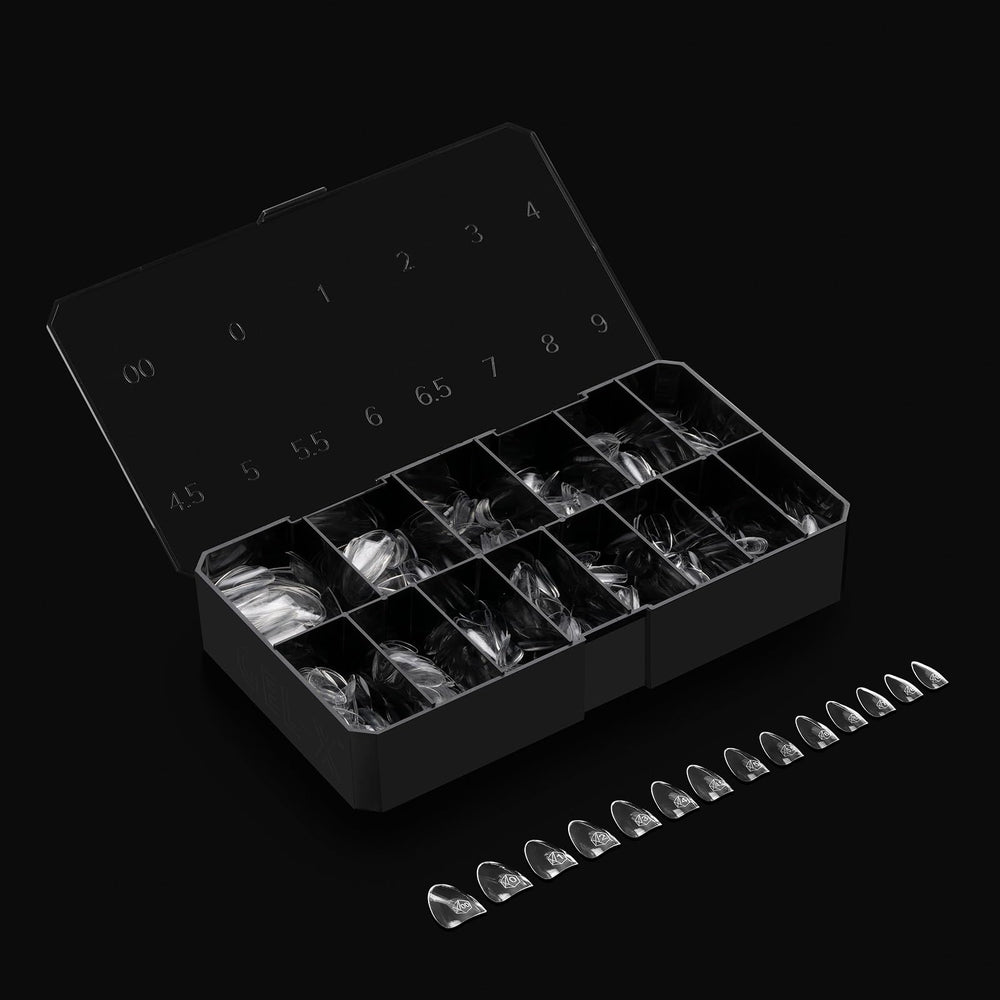 APRÉS Gel-X natural line has a flat surface for wider nail beds