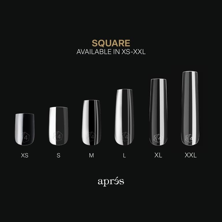 APRÉS soft-gel tips in packaging promise a comfortable, lightweight feel during wear.