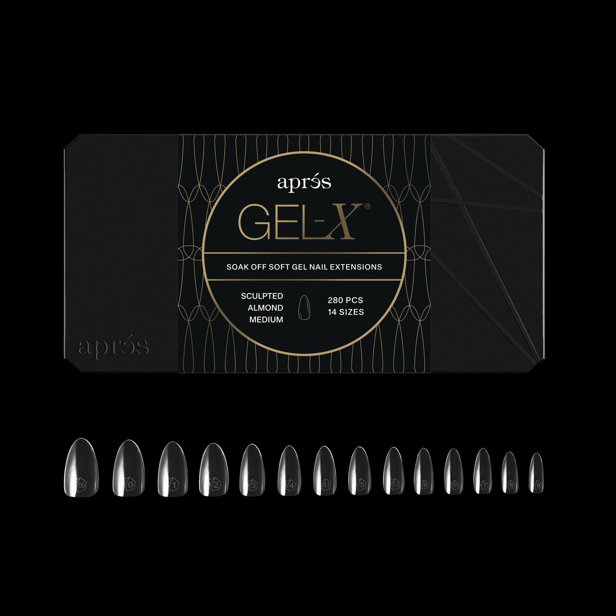 APÉS Gel-X tapas almendra 280: acabado suave para una aplicación profesional