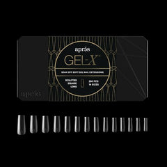 APRÉS Gel-X thinner base closeup emphasizes seamless finish and minimal filing.