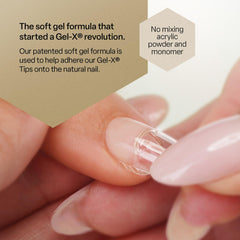 APRÉS Extend Gel adhesion close-up highlights strong yet flexible hold for natural nails.