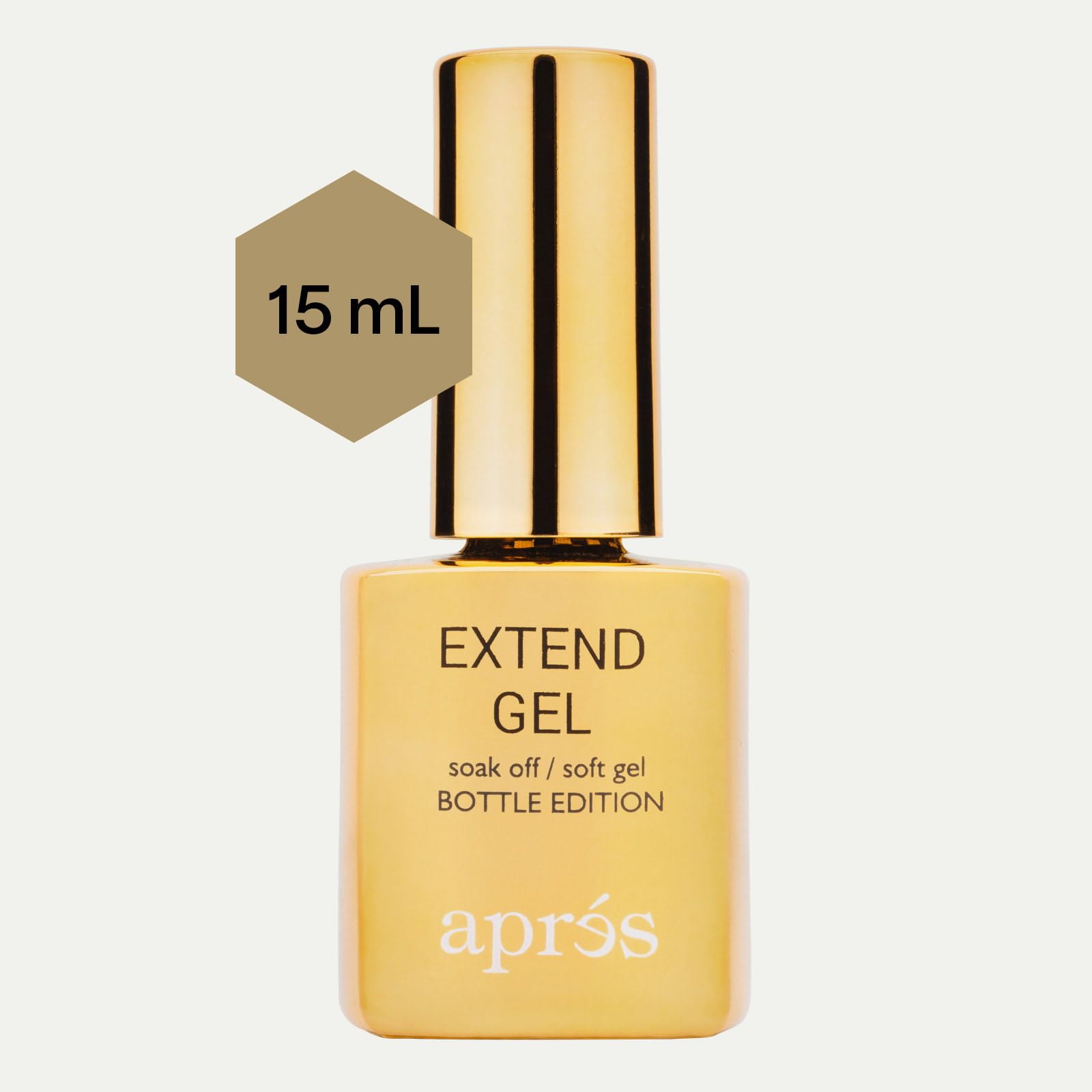APRÉS Extend Gel applicator close-up shows precise application for clean Gel-X adhesion.