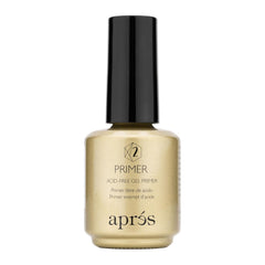 APRÉS Non-Acidic Gel Primer bottle close-up, showing gentle prep for longer Gel-X adhesion.