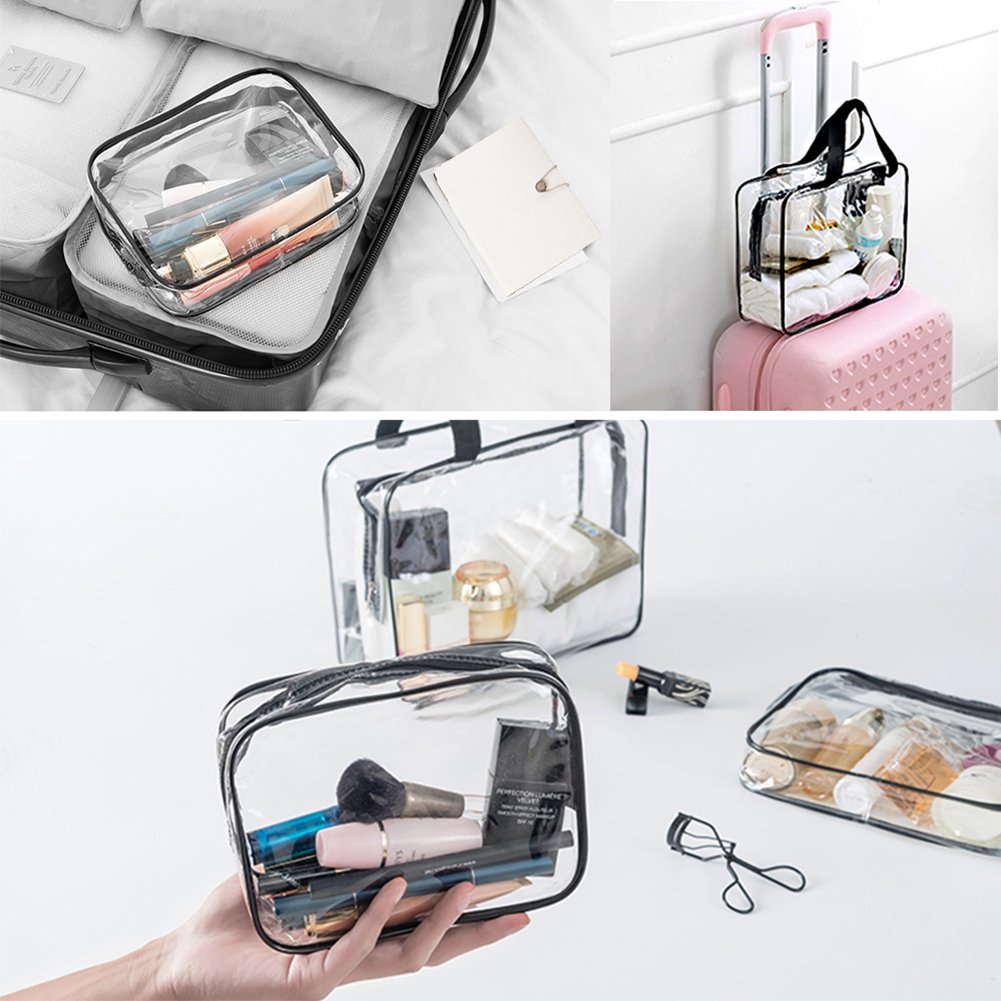 APREUTY clear makeup bags zipper-detail sturdy zipper for smooth opening