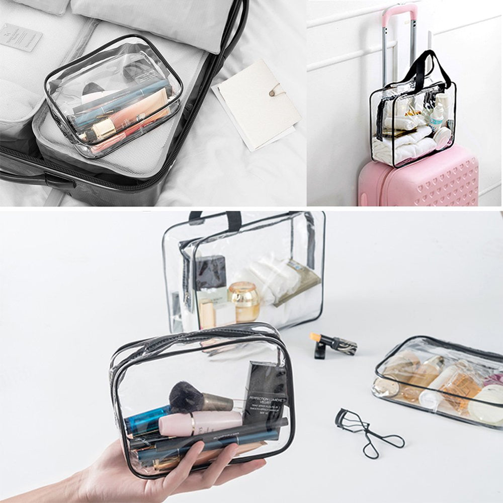 APREUTY clear makeup bags zipper-detail sturdy zipper for smooth opening