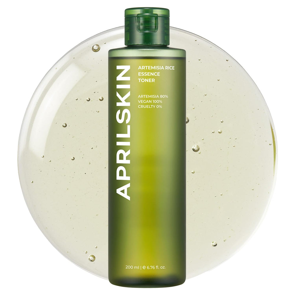 APRILSKIN Artemisia Korean Rice Toner bottle ready for soothing, daily hydration.