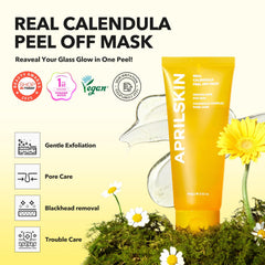 APRILSKIN Calendula mask jar closeup shows creamy texture ideal for easy application