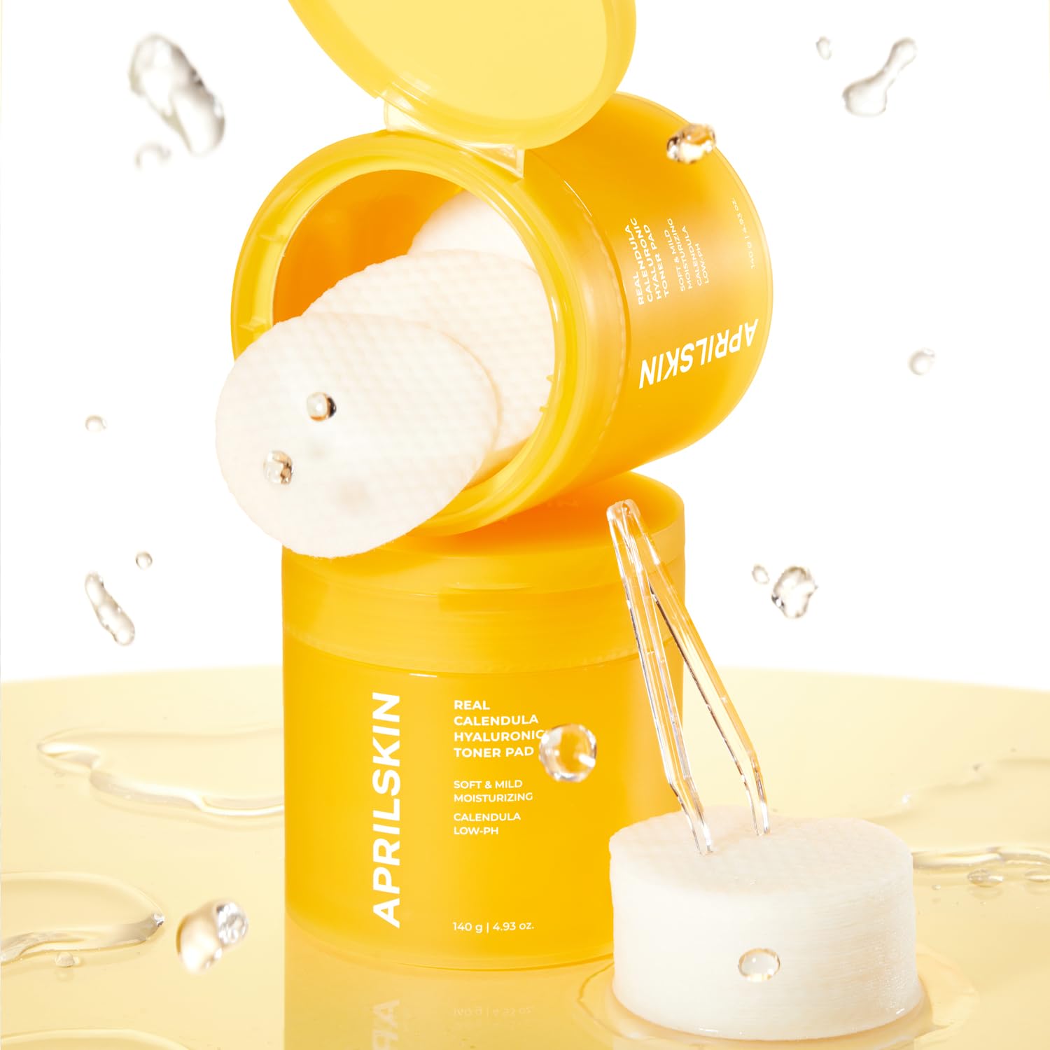 APRILSKIN Calendula PHA Toner Pad on hand, easy at-home routine.