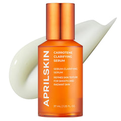 APRILSKIN Carrotene Clarifying Serum bottle front for a lightweight clarifying routine.