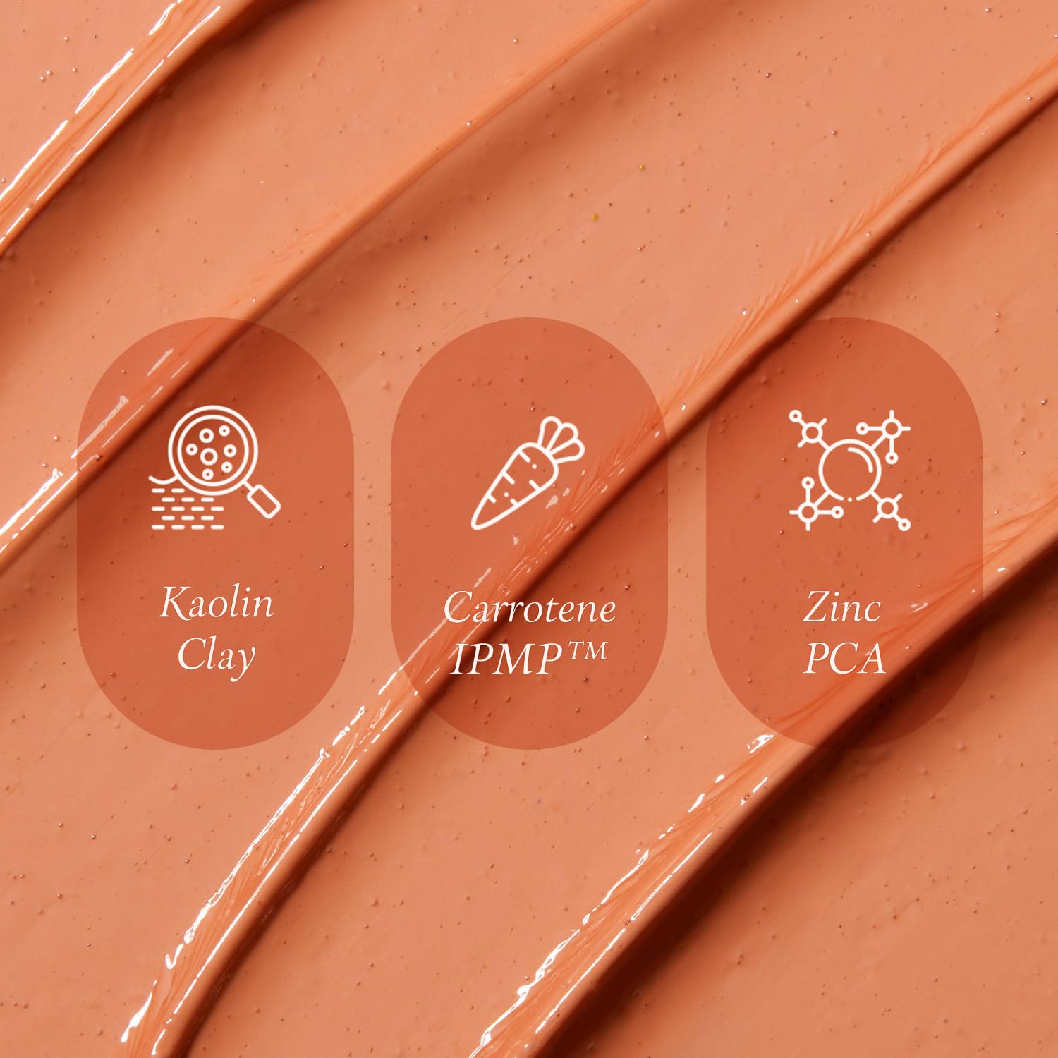 APRILSKIN Carrotene clay texture with whipped cream-like consistency for gentle exfoliation.