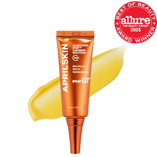 APRILSKIN Carrotene IPMP Clearing Solution swatch on skin for quick spot treatment.