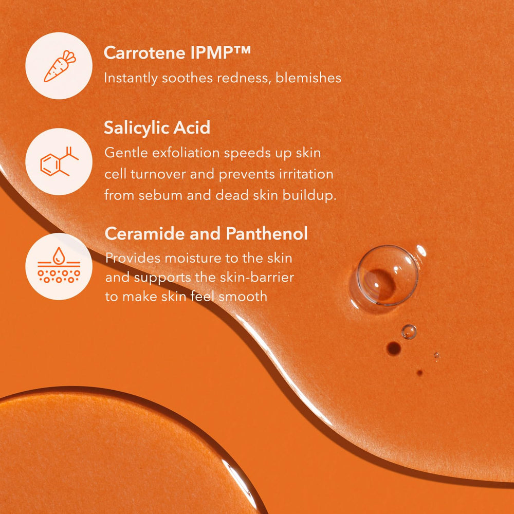 APRILSKIN Carrotene IPMP Exfoliating Body Wash before-and-after texture improvement on rough skin