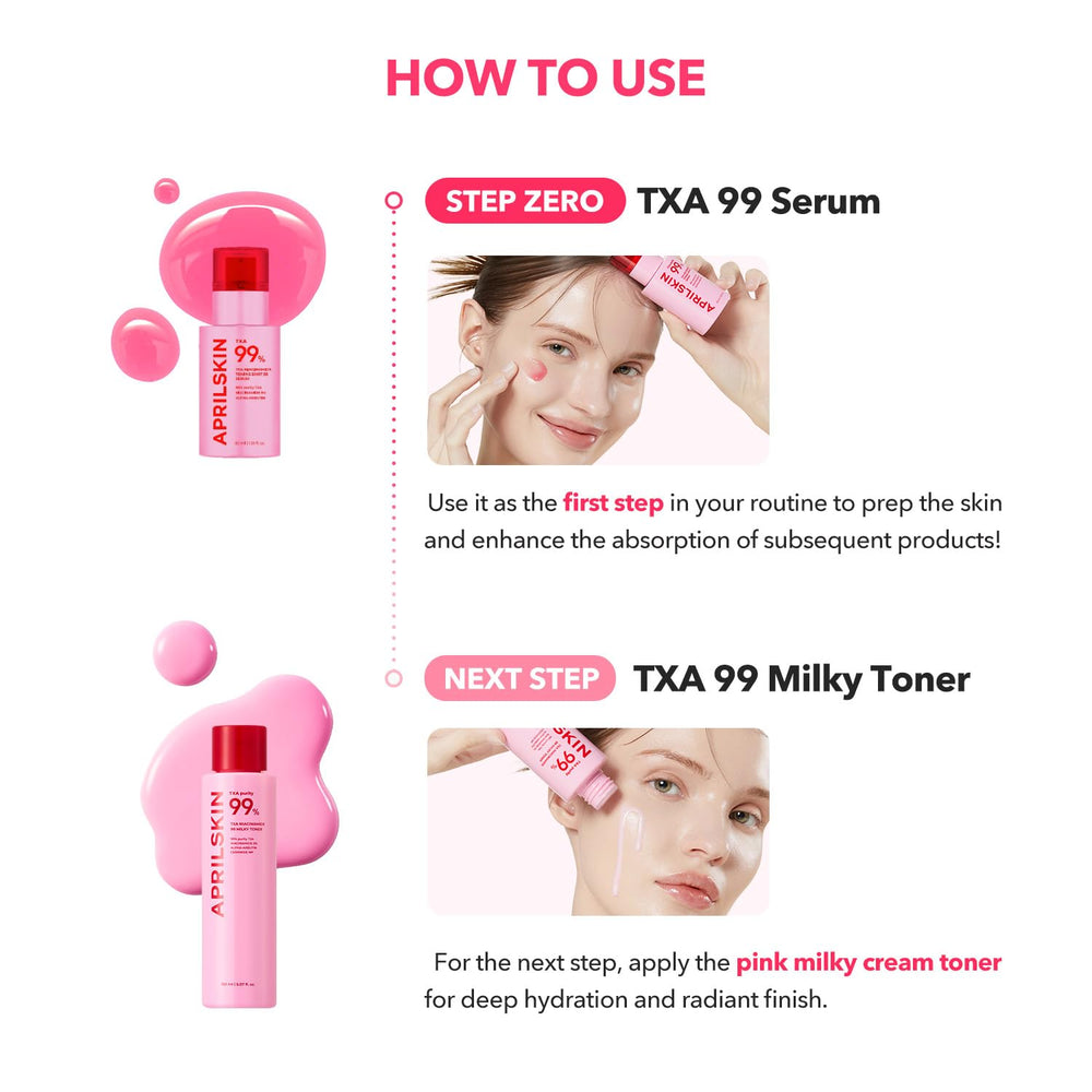 APRILSKIN mild tingling formula illustration communicates low irritation