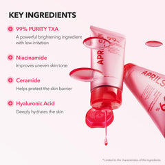 APRILSKIN overnight wrap mask on face close-up for overnight hydration