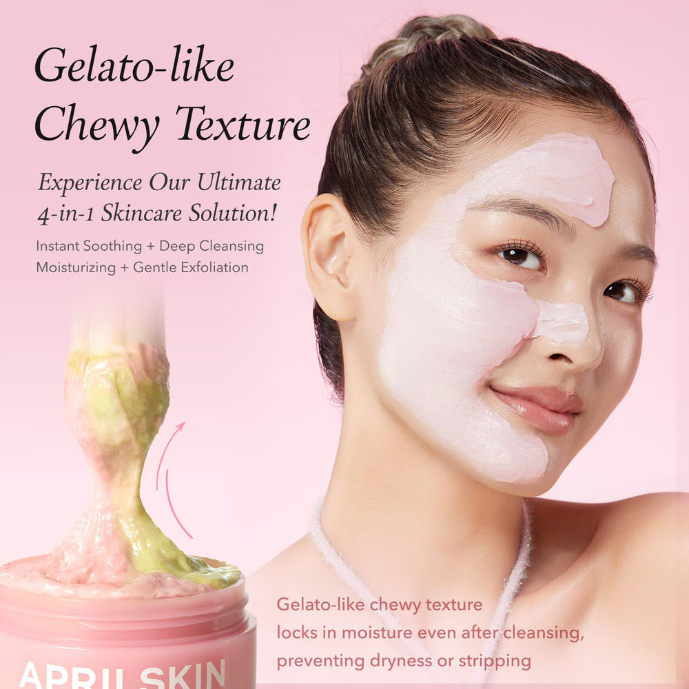 APRILSKIN Pink Aloe Facial Polish packaging on a clean display
