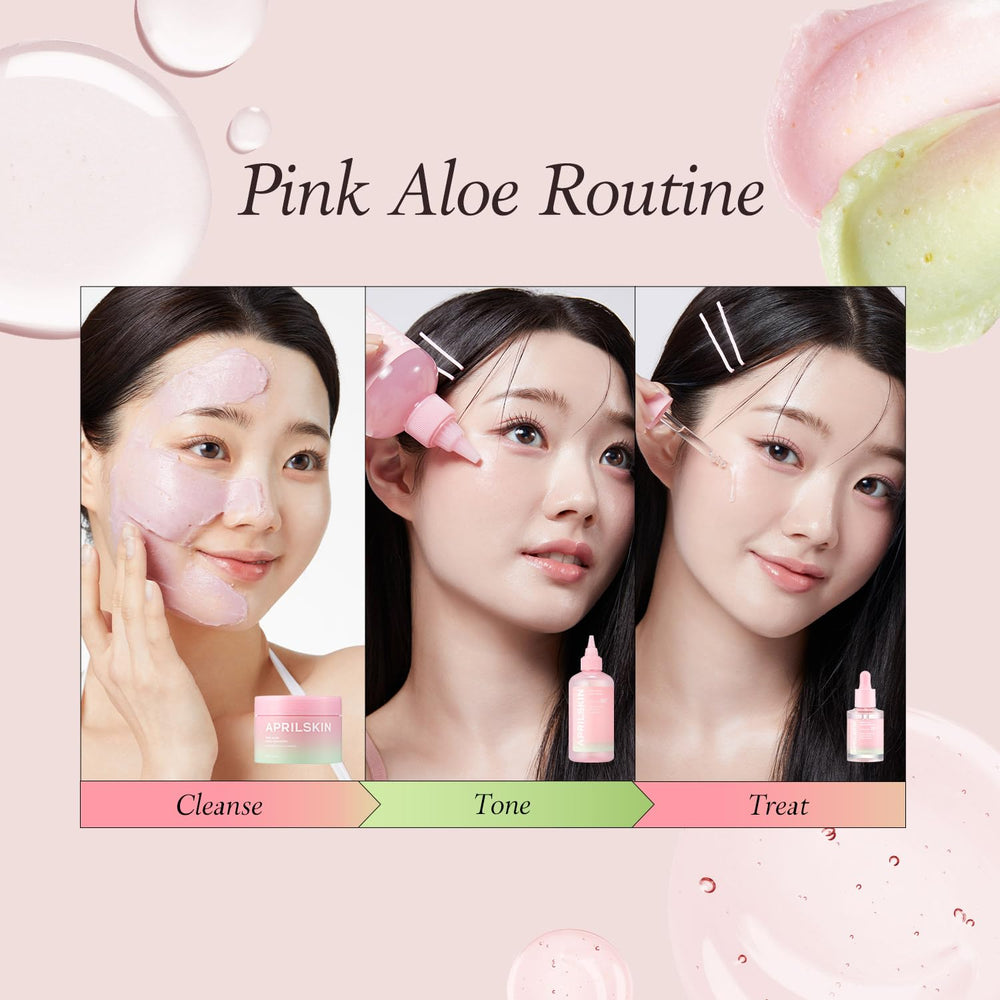 APRILSKIN Pink Aloe Mucin Serum aftercare for healthier-looking, even skin tone.