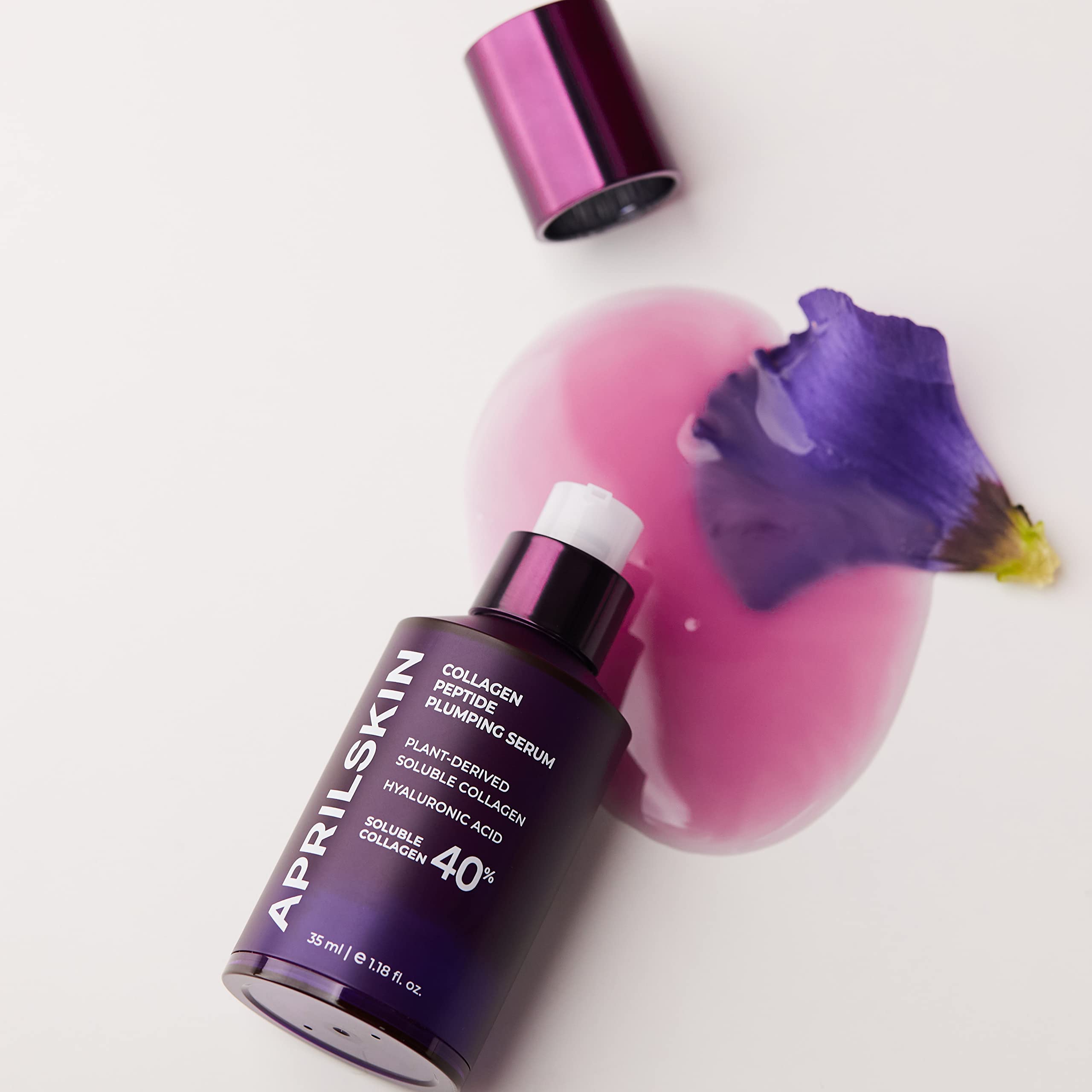 APRILSKIN serum dispense pump demonstrates easy daily use for consistent hydration.