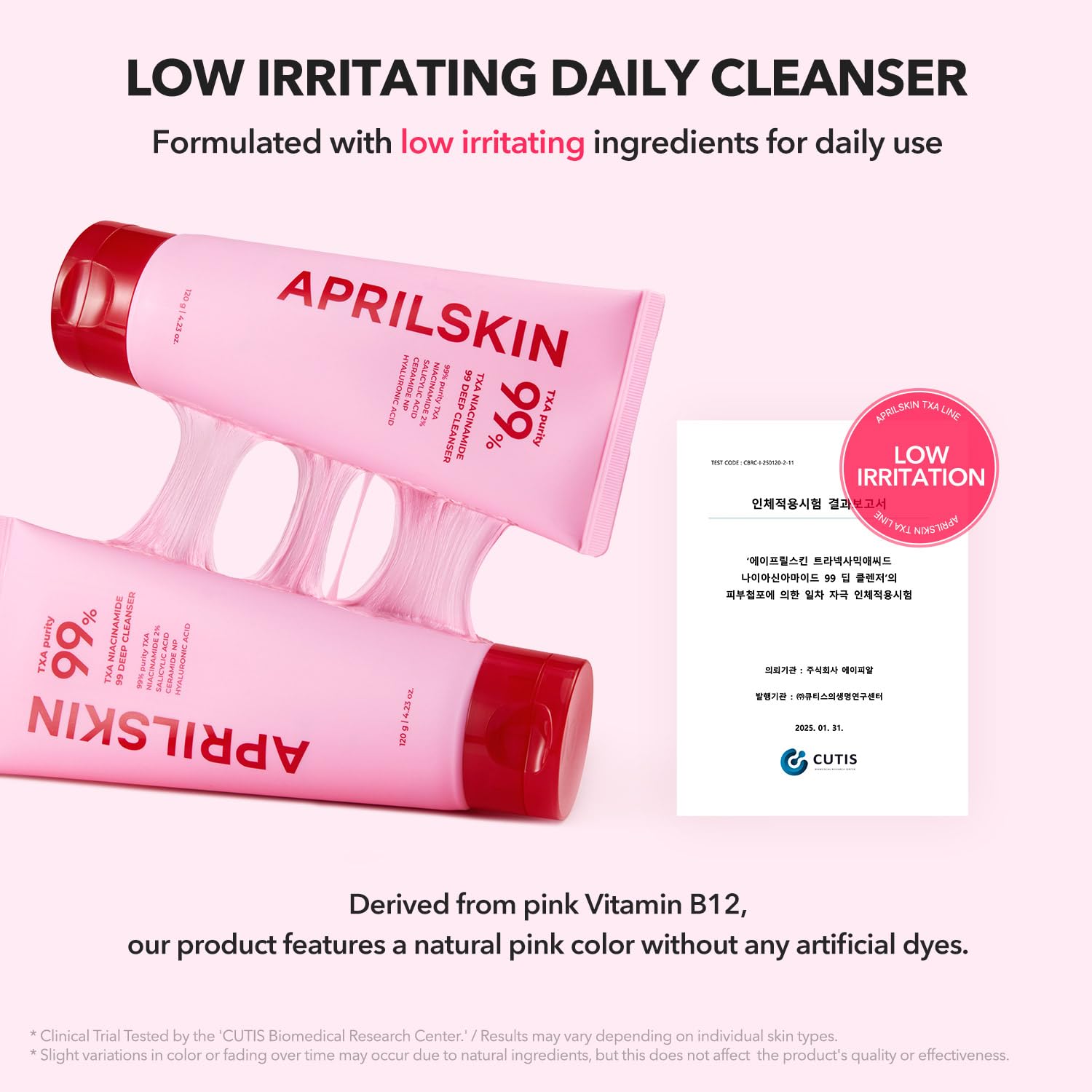 APRILSKIN close-up of ingredients with ceramides and hyaluronic acids.