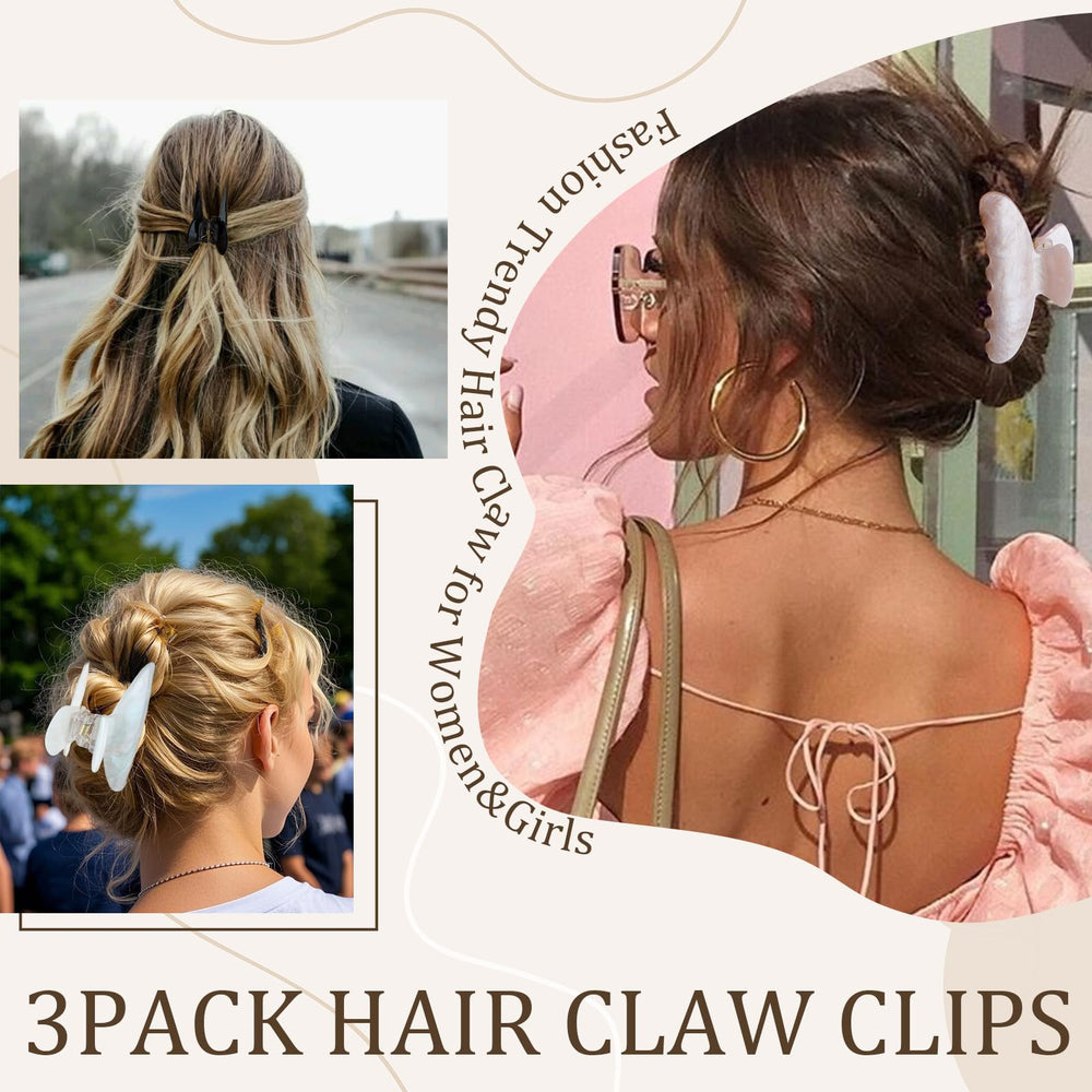 Aprince acrylic claw clip built with sturdy metal spring for durability.